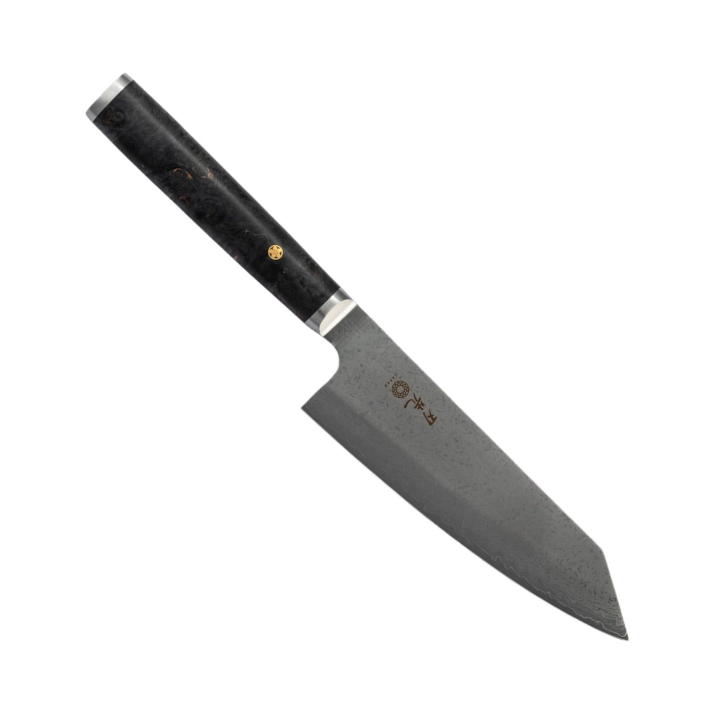 Hazaki Pro Series Japanese Santoku Kitchen Knife - Maple Burl