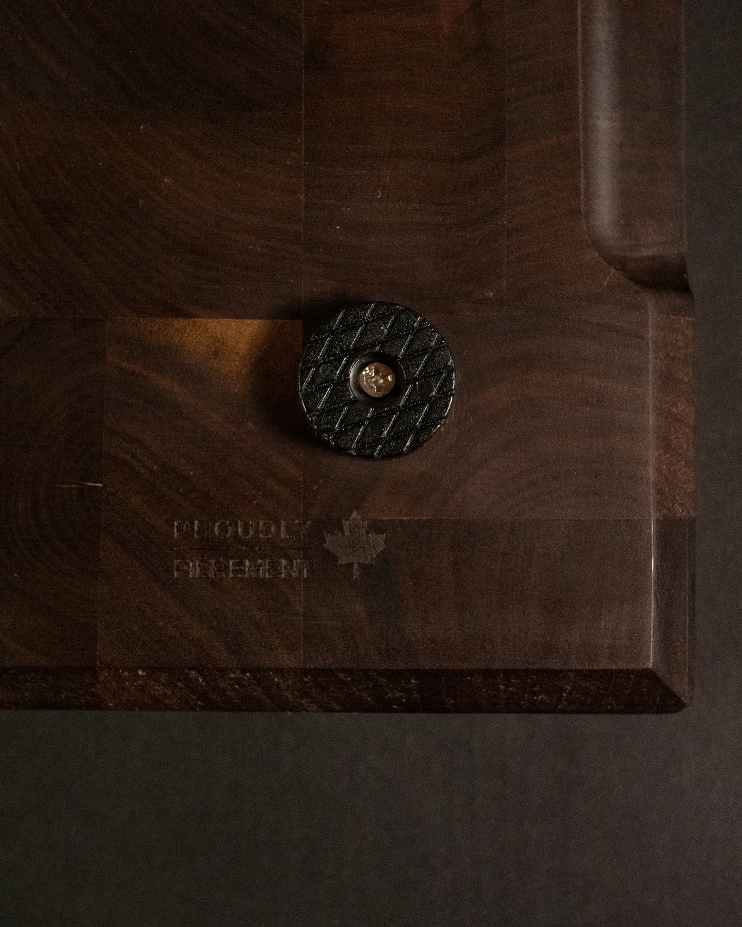 Hazaki - Bloc de boucher en noyer taille large