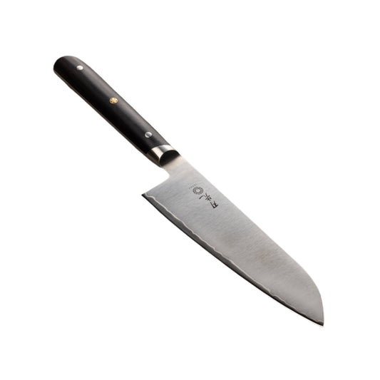 Hazaki Série Classic Couteau cuisine japonais Santoku - Bois Noir