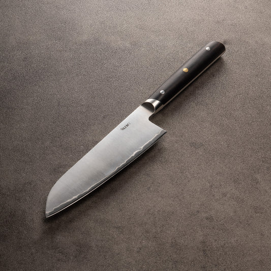 Hazaki Série Classic Couteau cuisine japonais Santoku - Bois Noir