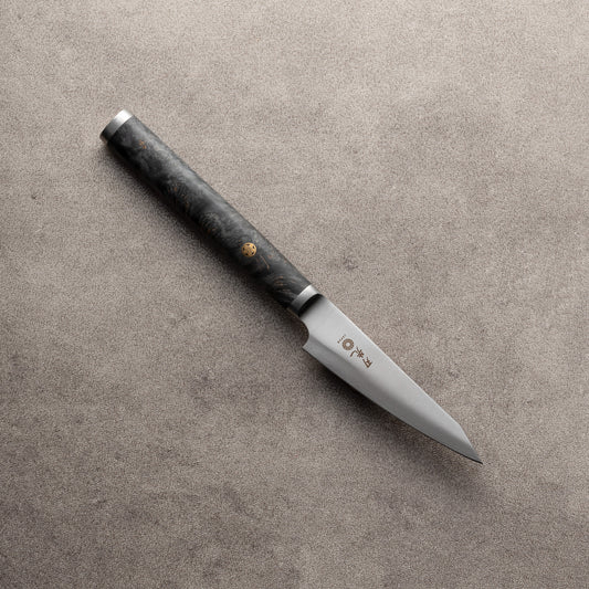 Hazaki Série Pro Couteau cuisine japonais Office - Loupe d'érable