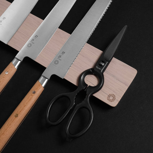 Hazaki Porte- Barre magnétique pour couteau en Chêne