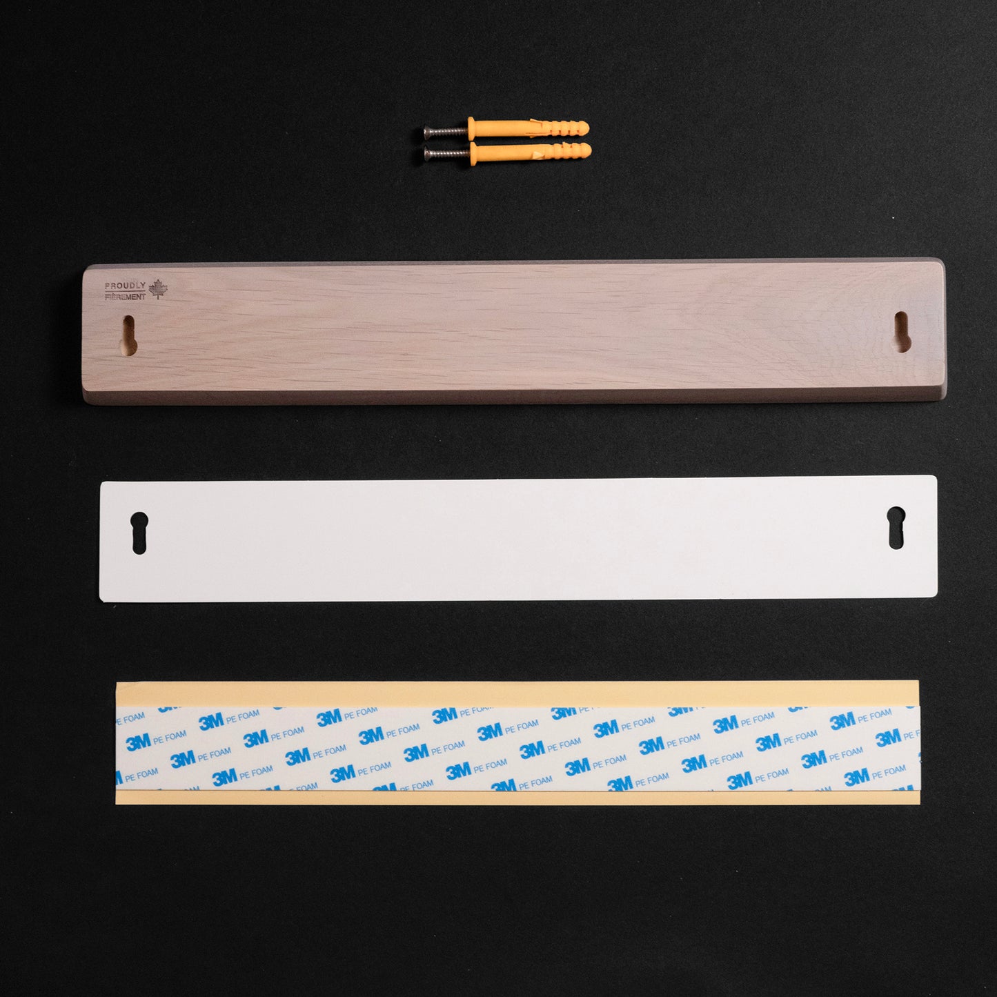Hazaki Porte- Barre magnétique pour couteau en Chêne