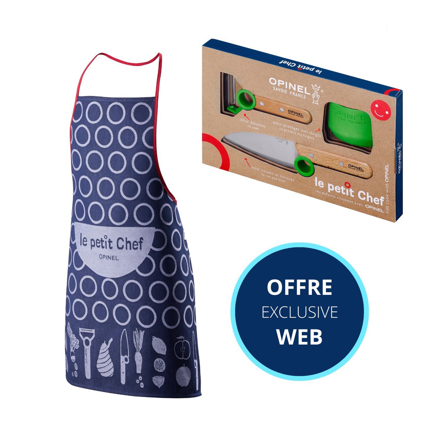 OPINEL - Petit Chef Junior Green Kitchen Set