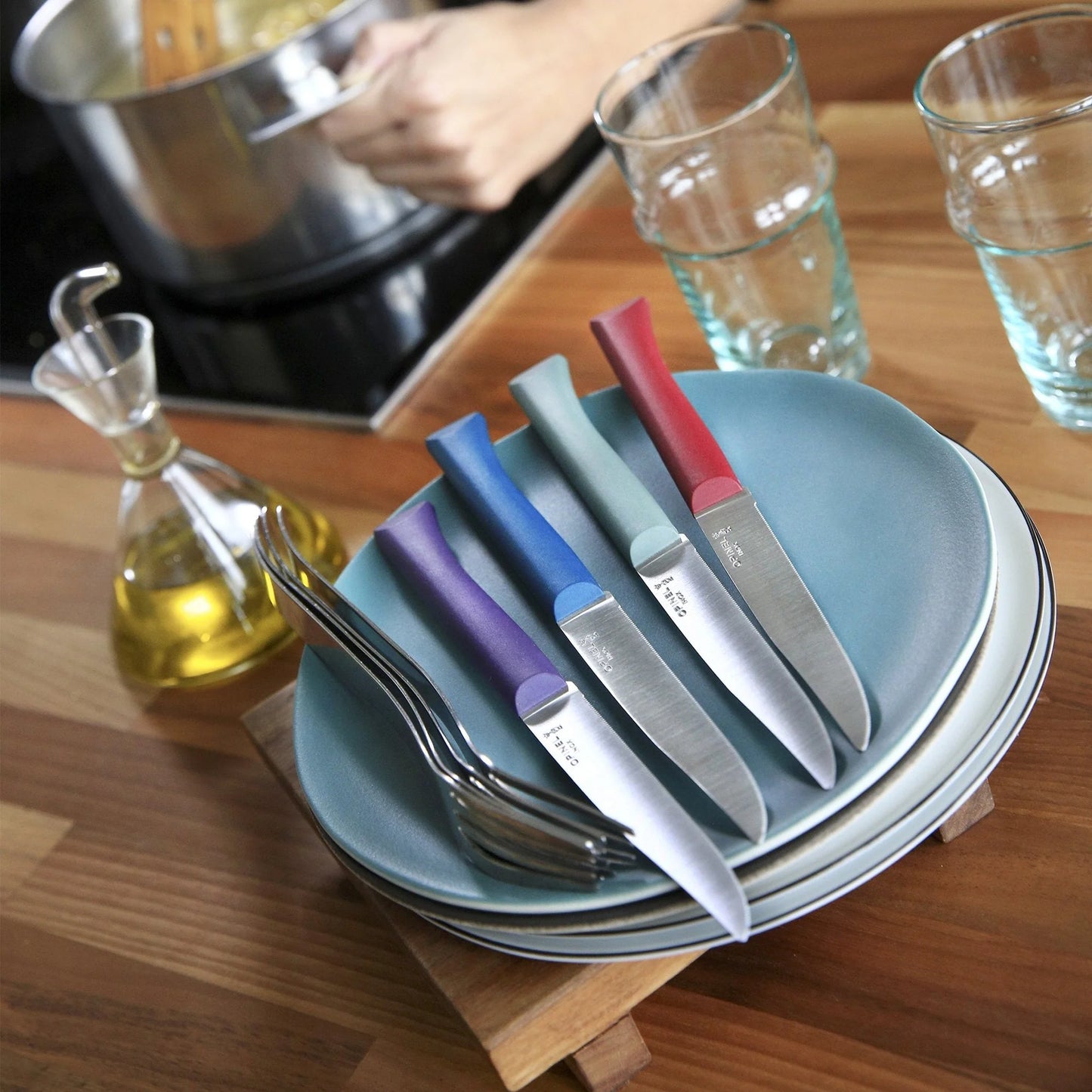 Opinel - Coffret Bon Appétit + 4 couteaux de table - Glam