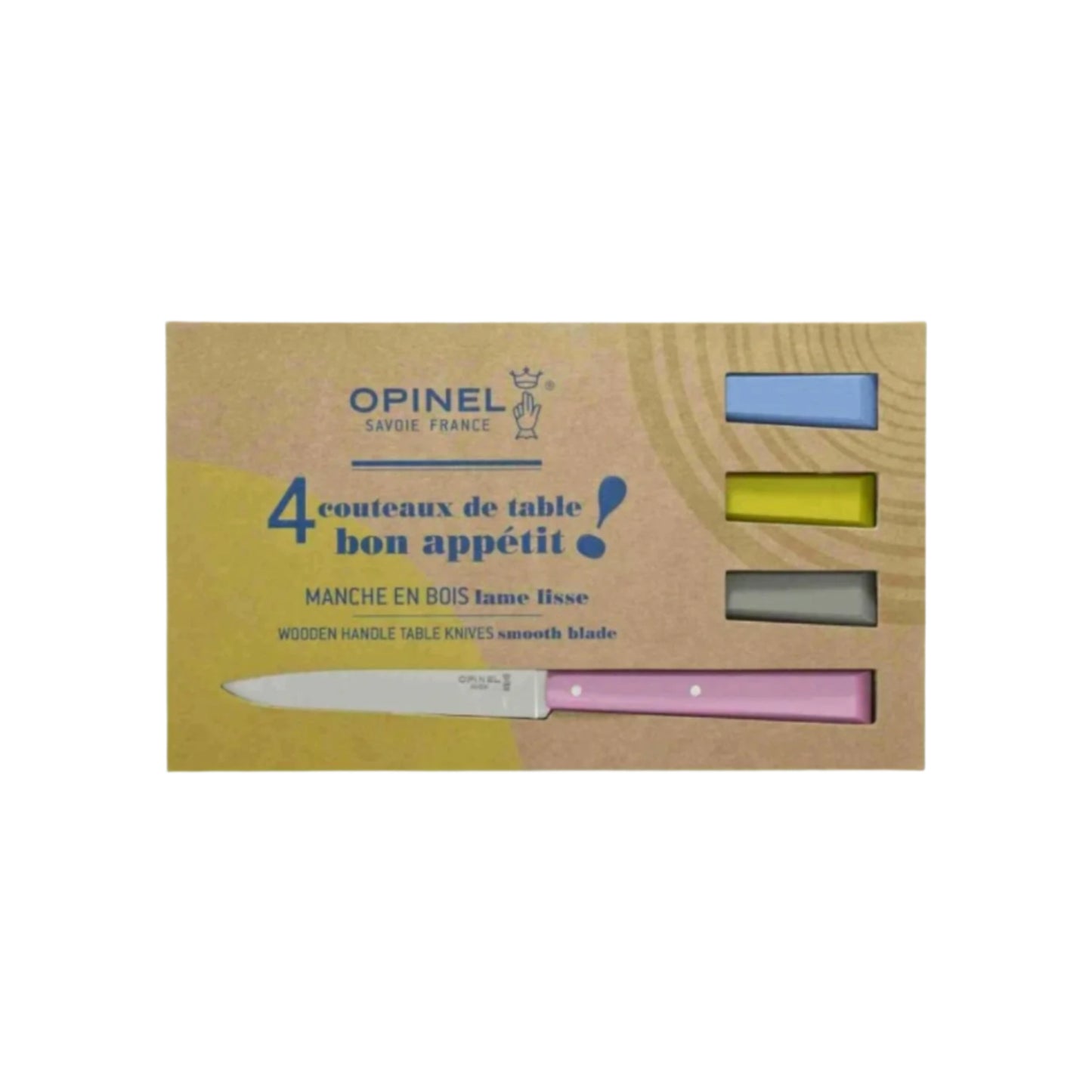 Opinel - Coffret Bon Appétit 4 couteaux de table - ESPRIT CAMPAGNE