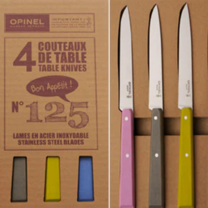 Opinel - Coffret Bon Appétit 4 couteaux de table - ESPRIT CAMPAGNE