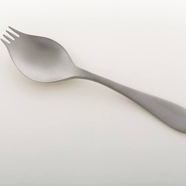 Georgette. The innovative cutlery, half fork, half spoon.