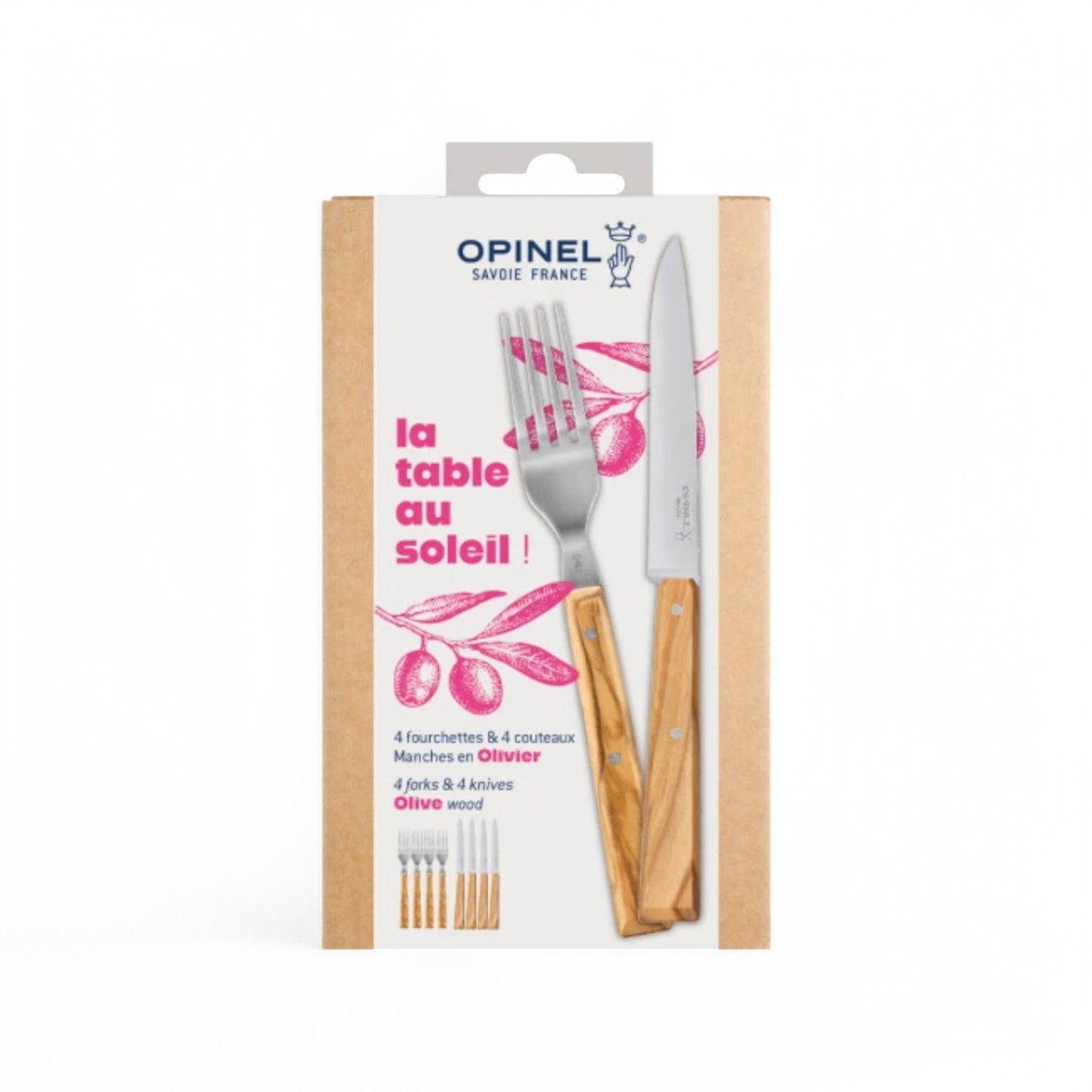 Opinel - Bon Appétit box set of 4 table knives - COUNTRY SPIRIT