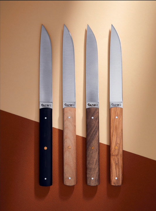 Hazaki - Ensemble de couteaux à steak - Bois Mixte