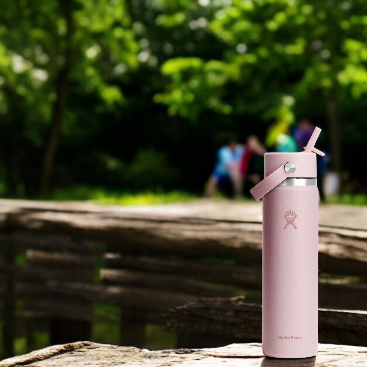 Hydro Flask 24oz à goulot large Flex avec paille TRILLIUM