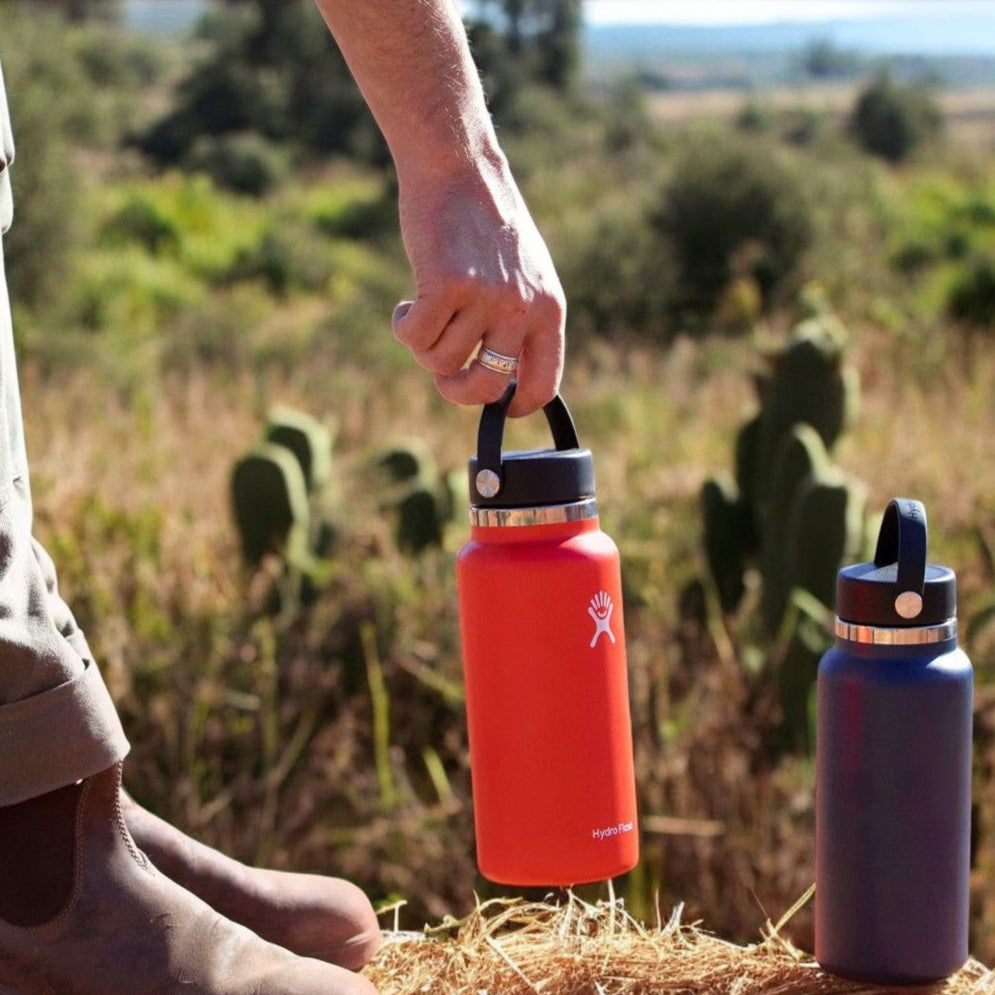 Hydro Flask 32oz Wide Mouth Flex with Straw BLACK