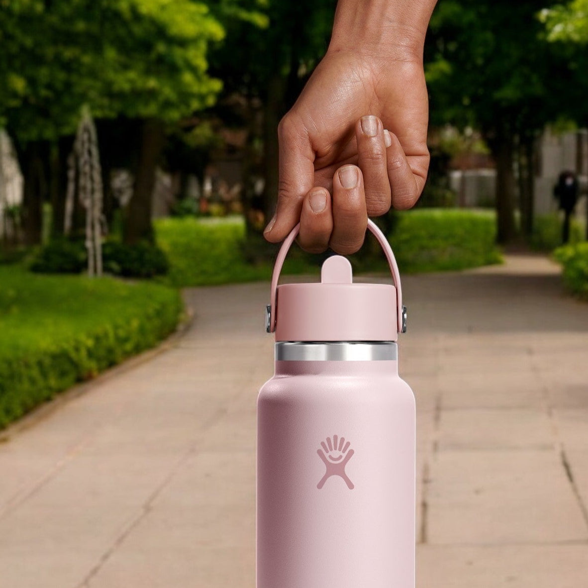 Hydro Flask 32oz à goulot large Flex avec paille TRILLIUM