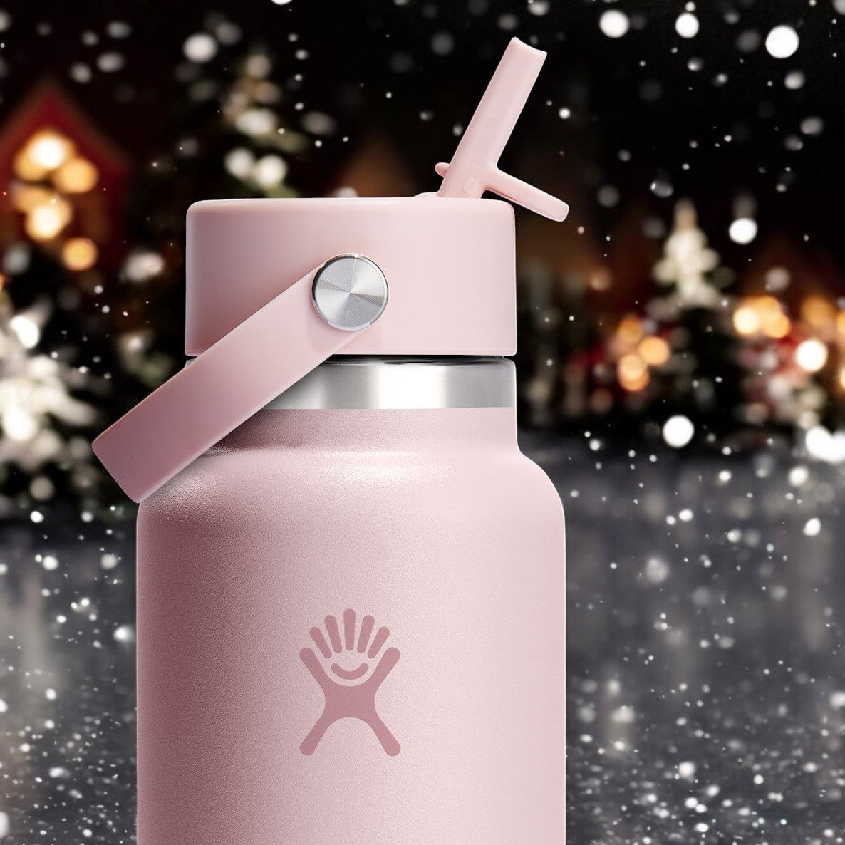 Hydro Flask 32oz à goulot large Flex avec paille TRILLIUM