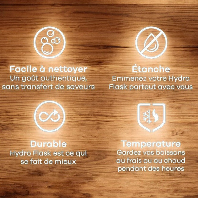 Hydro Flask 32oz à goulot large Flex avec paille TRILLIUM