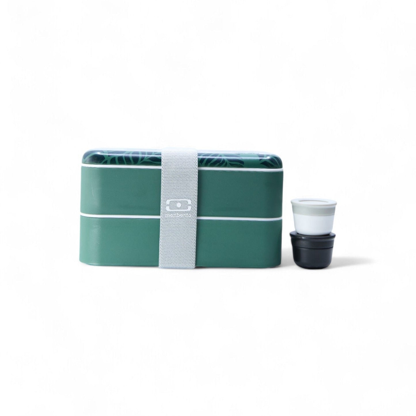 The MONBENTO MB Original lunch box and JUNGLE sauce pots set