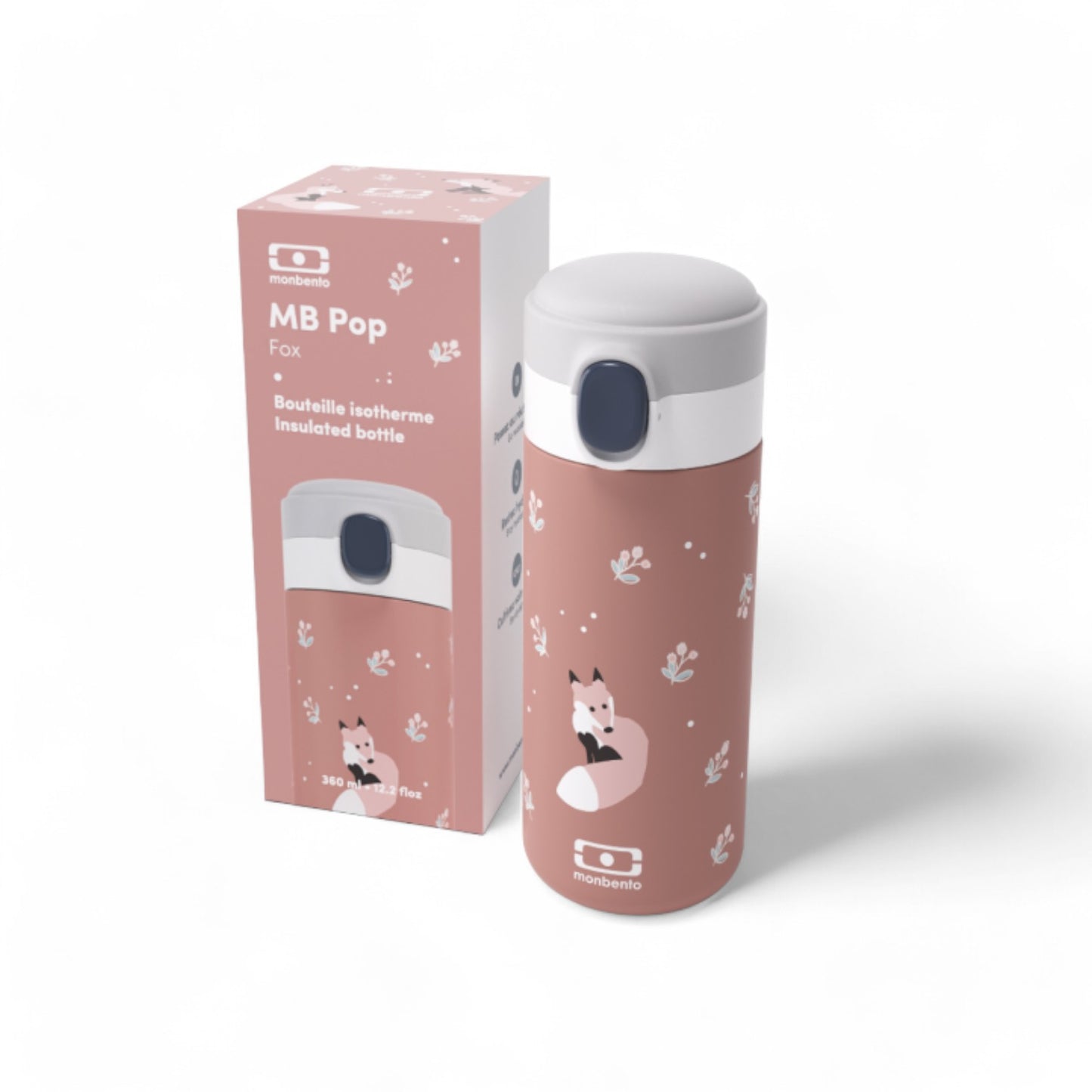 Monbento-Gourde Isotherme 360ml MB Pop Cannelle Fox