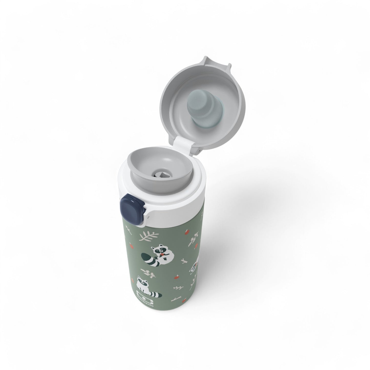 Monbento-Insulated Water Bottle 360ml MB Pop Green Raccon