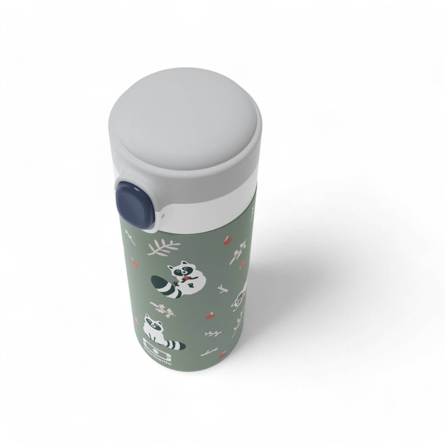 Monbento-Insulated Water Bottle 360ml MB Pop Green Raccon