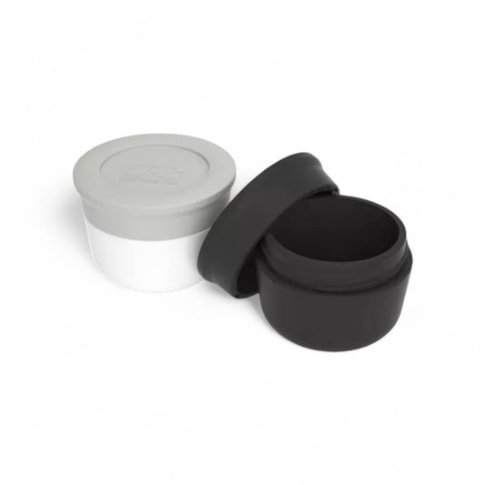 Monbento-Sauce containers Small Cotton gray / Onyx black