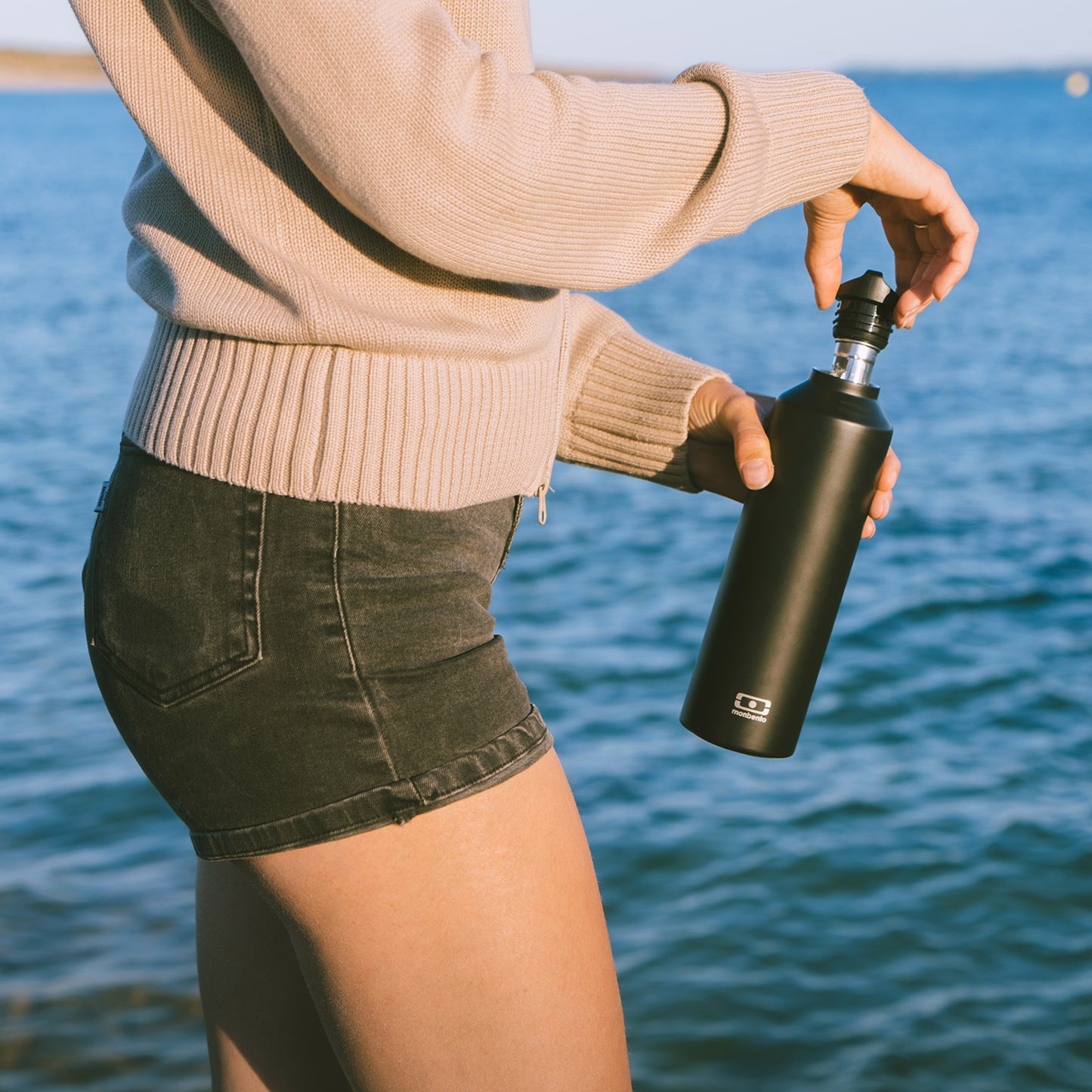Monbento-Insulated bottle 500ml MB Steel Black Stainless Steel
