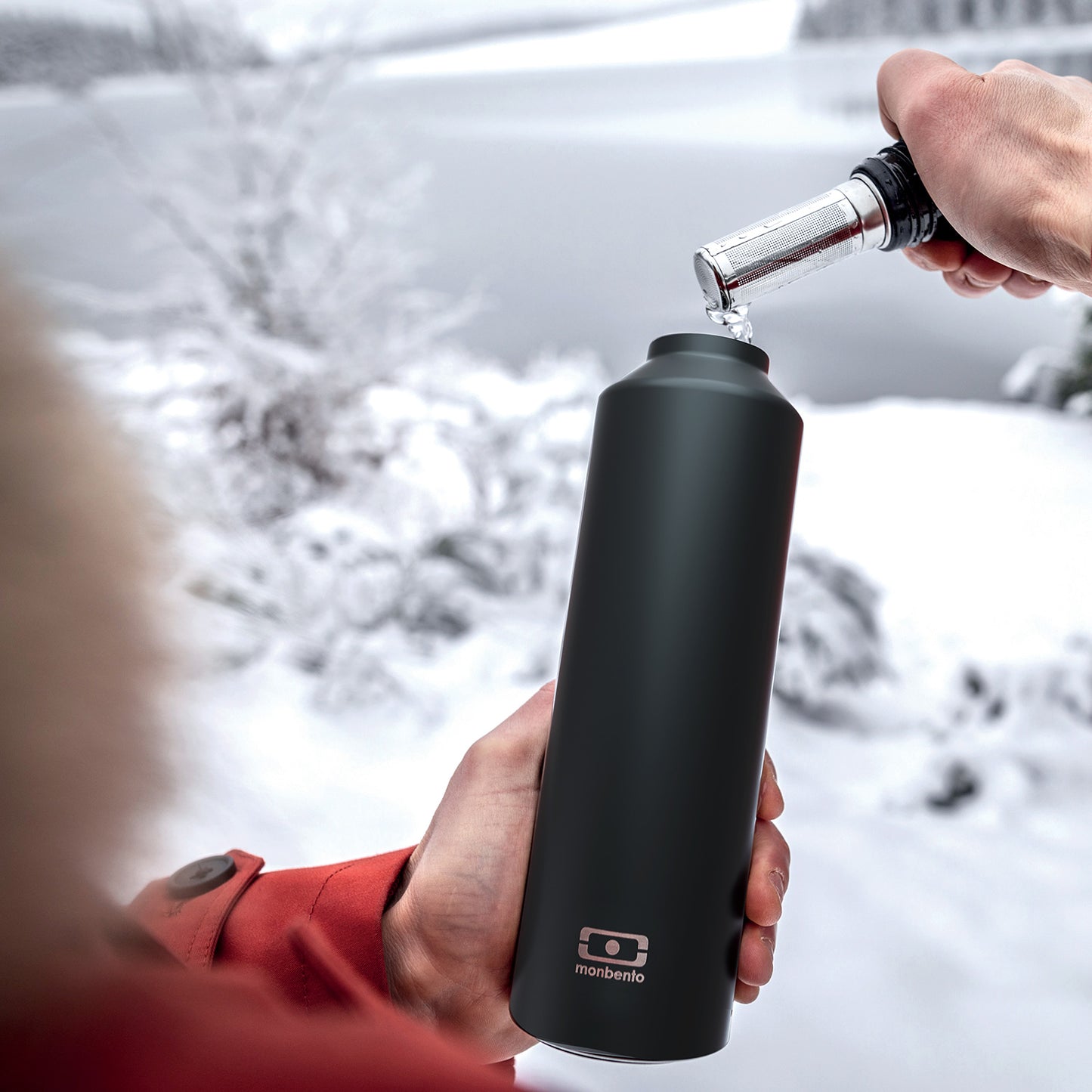 Monbento-Insulated bottle 500ml MB Steel Black Stainless Steel