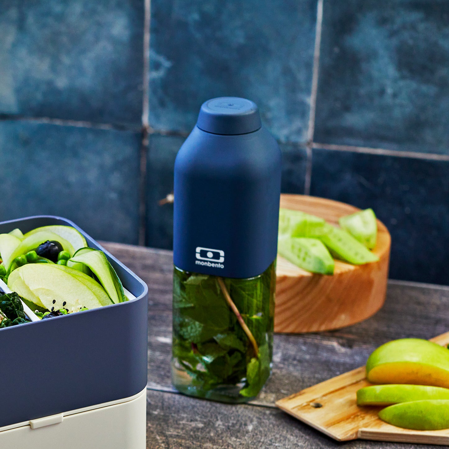 Monbento-MB Positive Compact Bottle Infinite Blue