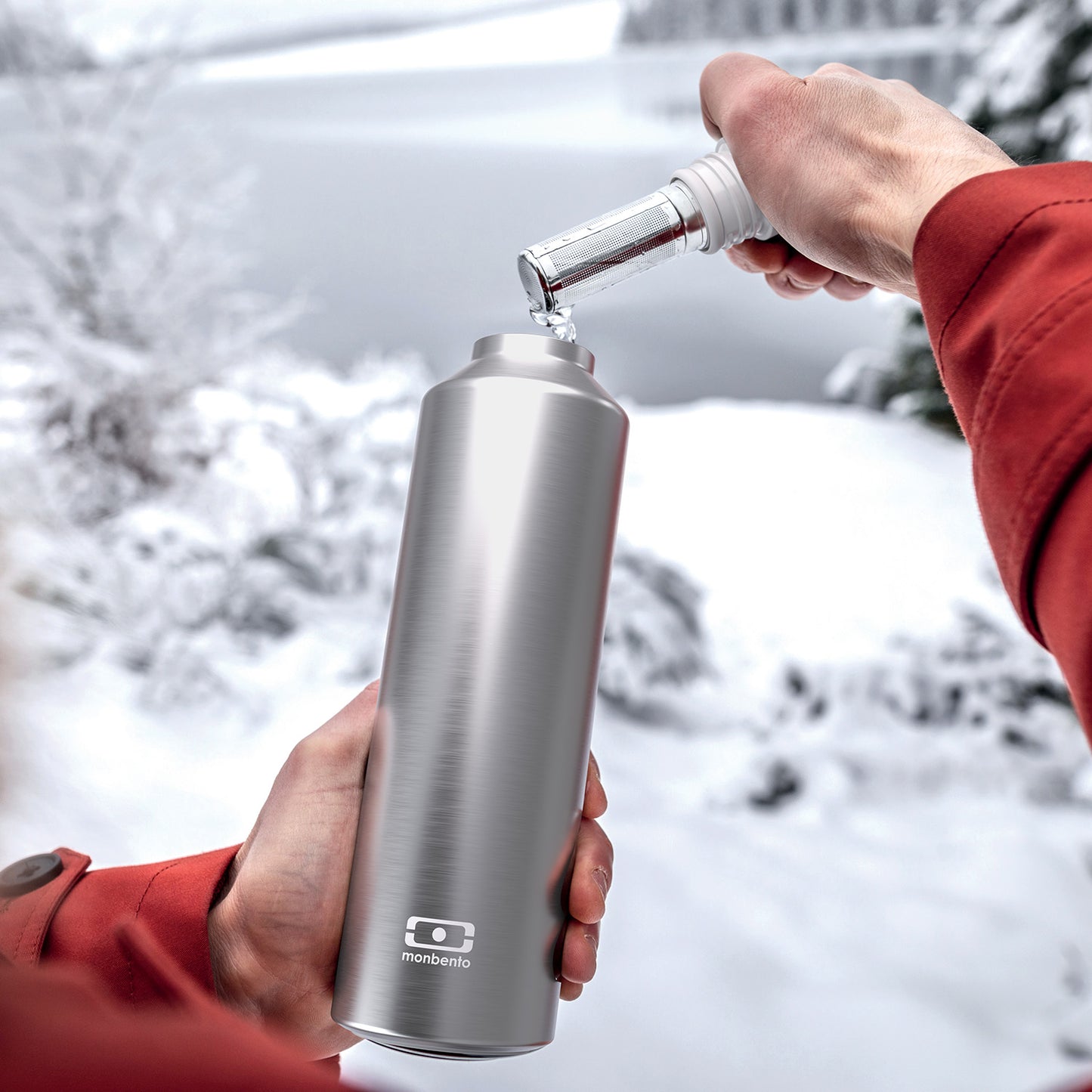 Monbento-Insulated bottle 500ml MB Steel Silver
