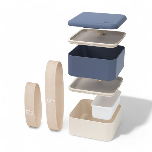 Monbento-MB Square natural blue lunch box