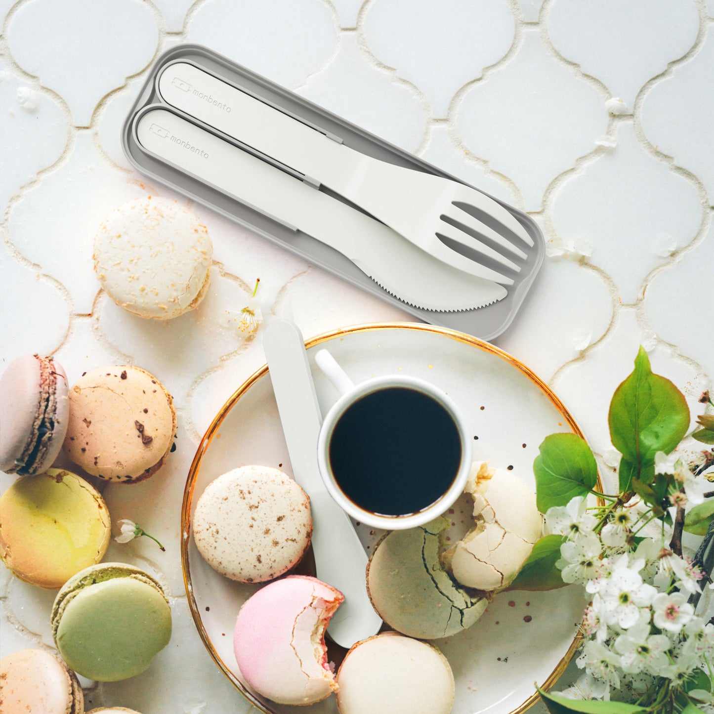 Monbento-Biodegradable plastic cutlery