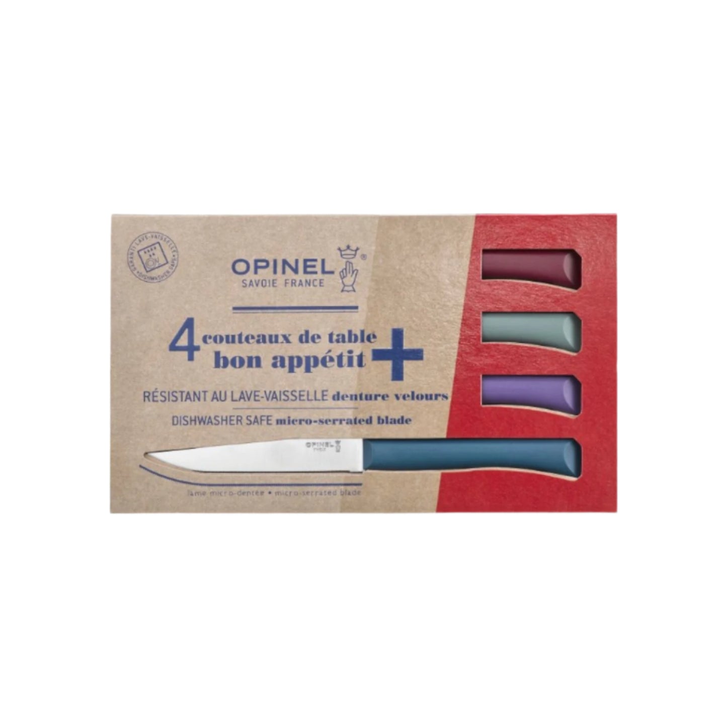 Opinel - Coffret Bon Appétit + 4 couteaux de table - Glam