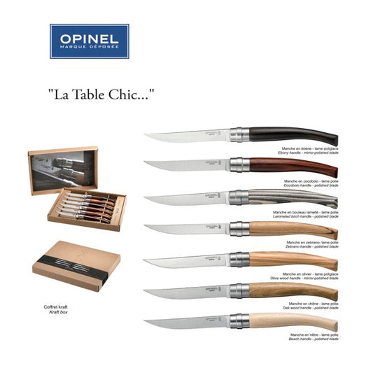 Opinel - Coffret Table Chic Bouleau lamellé