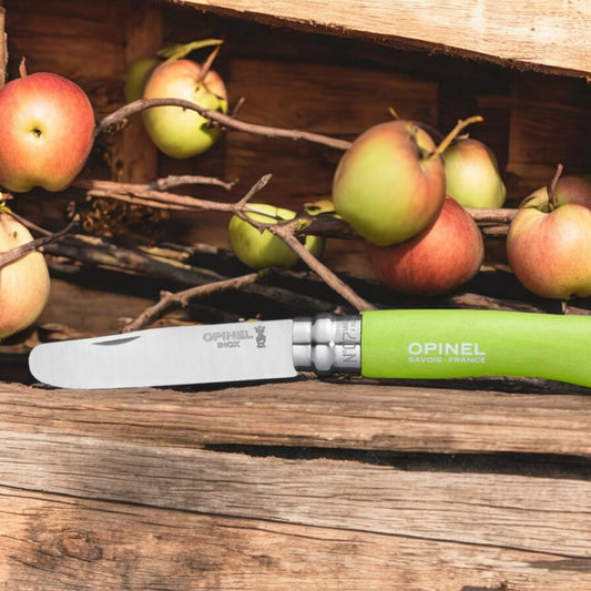 Opinel - Couteau N°07 Mon premier Opinel vert POMME