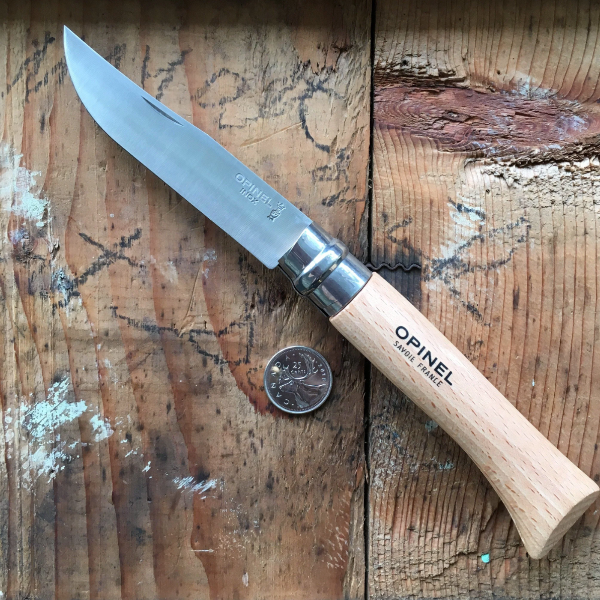 Opinel - Knife No. 10 Stainless Steel (Beech)