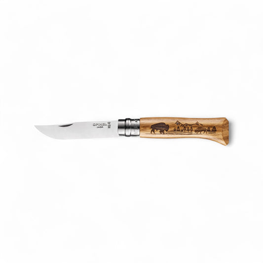 Opinel - Couteau de poche N°08 Animalia ''America'' Bison