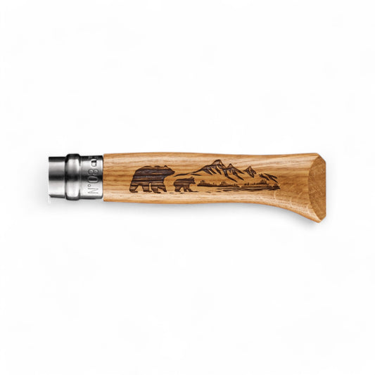 Opinel - Couteau de poche N°08 de poche Animalia ''America'' Ours