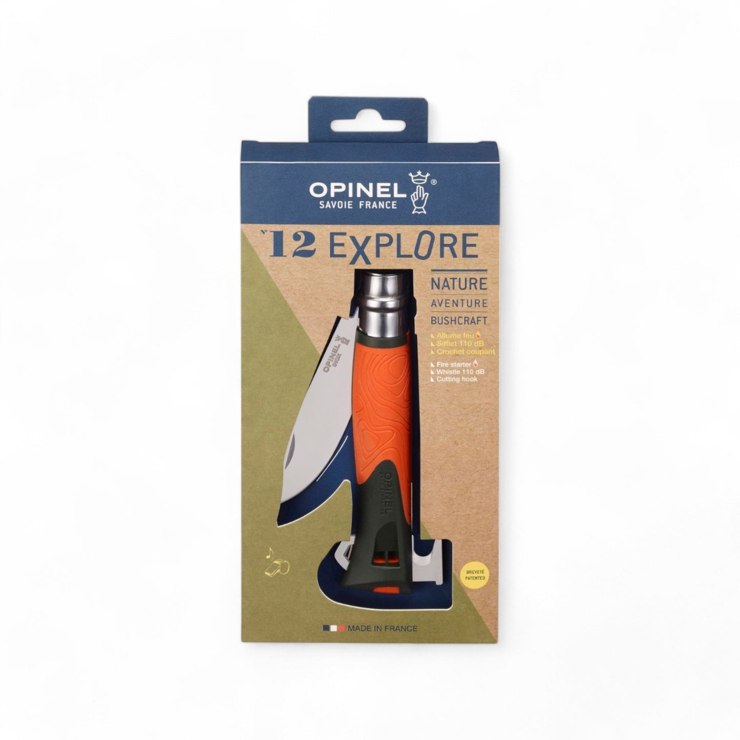 Opinel - N°12 Couteau Explore ORANGE
