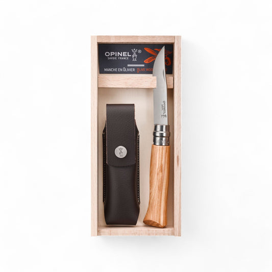 Opinel - Coffret No 08 olivier + étui alpine sport