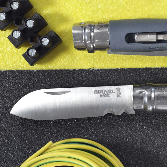 Opinel - No 09 couteau bricolage GRIS