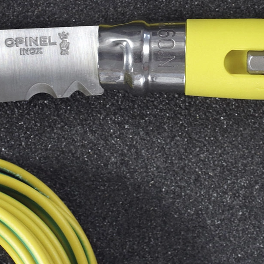 Opinel - No 09 couteau bricolage JAUNE
