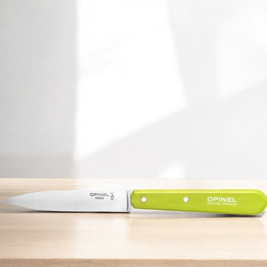 Opinel - No 112 couteau d'office vert POMME