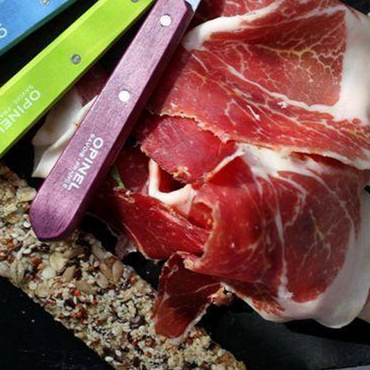 Opinel - No 114 couteau à légumes bec d'oiseau AUBERGINE