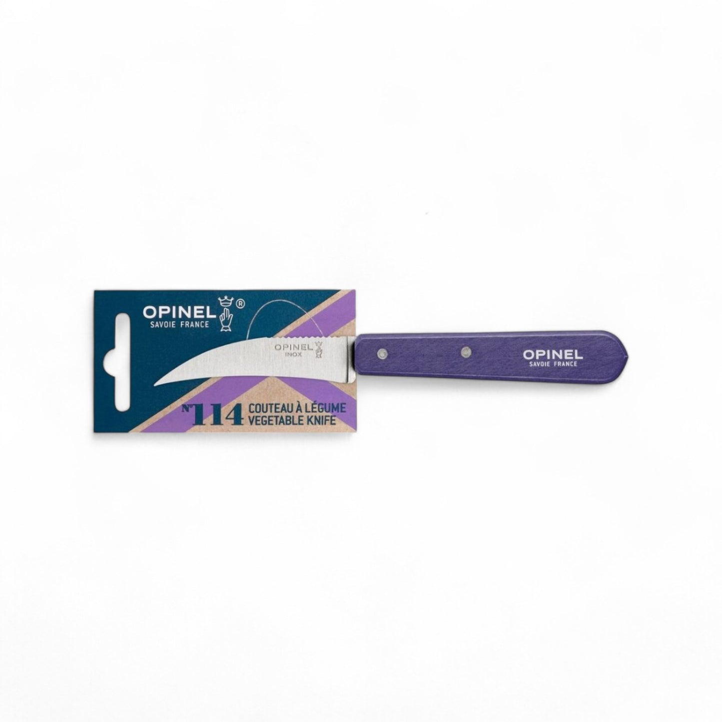 Opinel - No 114 bird's beak vegetable knife. (Various colours)