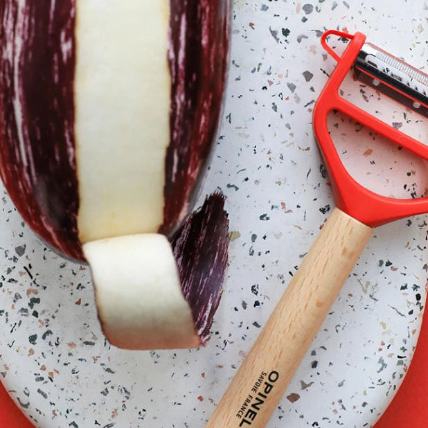 Opinel - T-Duo RED peeler with wooden handle