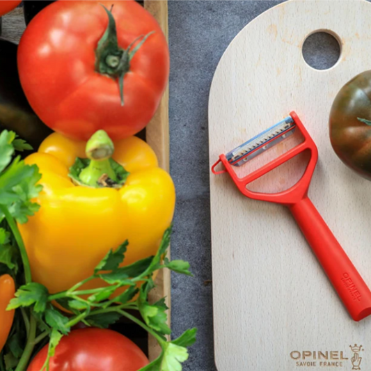 Opinel - Éplucheur T-Duo polymère ROUGE