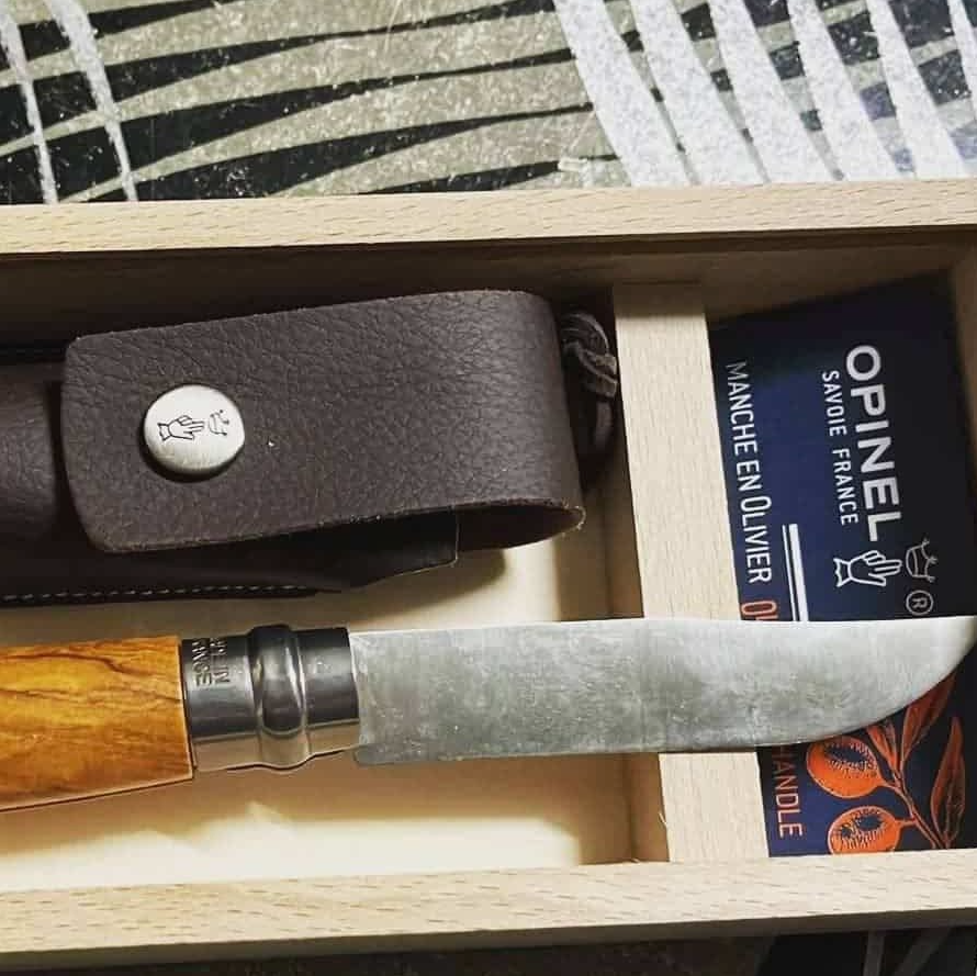 Opinel Coffret Nº08 Olivier avec étui