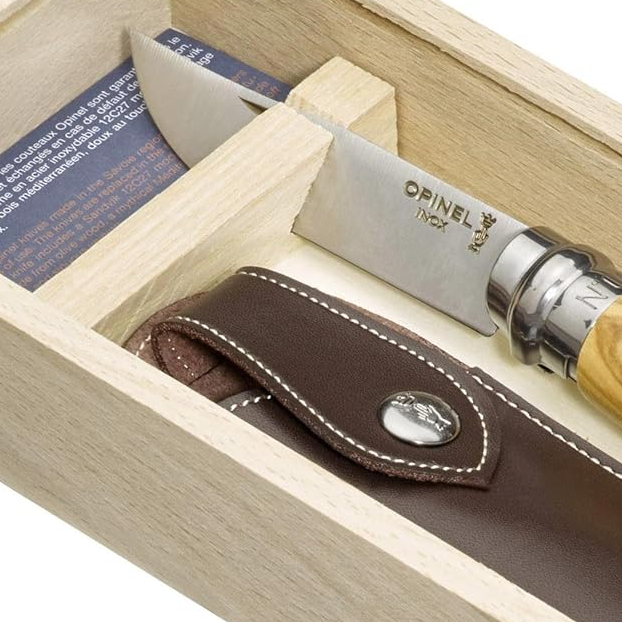 Opinel Coffret Nº08 Olivier avec étui