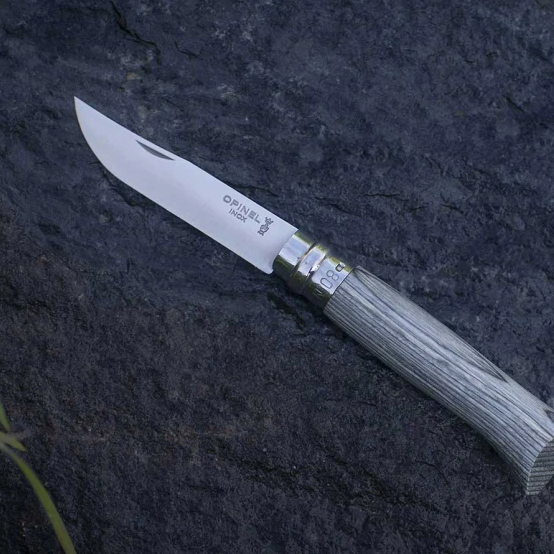 Opinel - Knife No. 08 Grey Laminated Birch