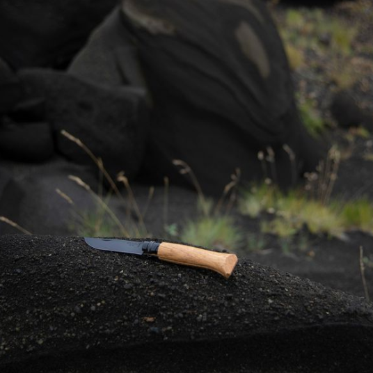 Opinel No. 08 Oak BLACK with case