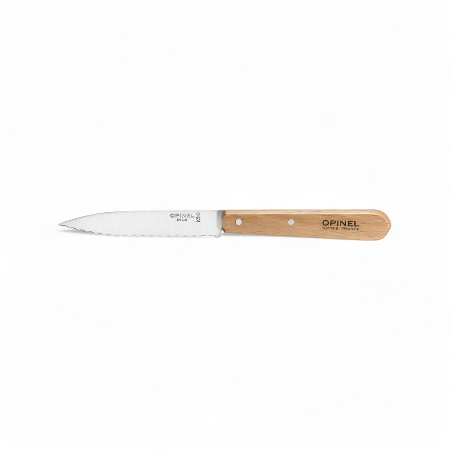 Opinel No 113 Couteau Office cranté HÊTRE